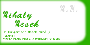 mihaly mesch business card
